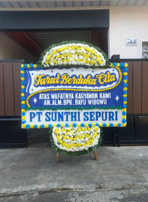 Papan Bunga Duka di Tarumajaya